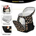 thumbnail image 3 of Backpack Cooler lunch bag 36 Can Capacity Insulated Bag for Camping, Beach, Hiking & Travel Small Eyeballs Pattern, 3 of 7