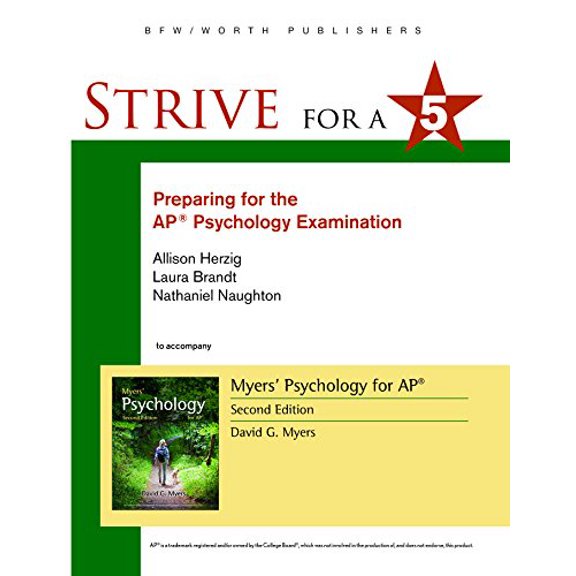 Pre-Owned Strive for 5: Preparing for the AP Psychology Examination (Paperback) 1464156050 9781464156052
