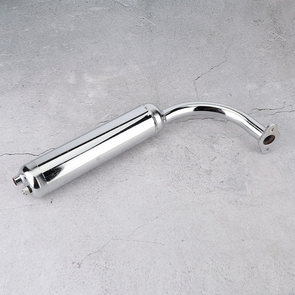 Exhaust Muffler Pipe,Fits for Universal 80cc 60cc 49cc 50cc Electric Bicycle Engine 