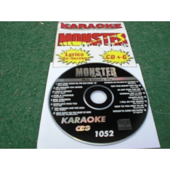Karaoke Monster Hits Cd G Male Country Hits #1052