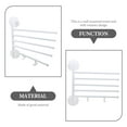 thumbnail image 6 of Raindrops Wall-mounted Towel Rack 1Set 31X29.3cm White Stainless Steel, 6 of 8