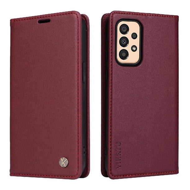 Funda para Samsung Galaxy A33 5G Estuche de Cuero PU Tipo Cartera con Ranuras para Tarjetas y Cierre Magnético