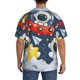 thumbnail image 3 of Fotbe Astronaut And Space Camisa Estampada de Manga Corta para Hombre, Casual de Verano, Estilo Playero, Sin Arrugas-Small, 3 of 5