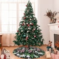 thumbnail image 7 of Yiaed Lilies Flowers Print Christmas Tree Skirt , Tree SkirtsTree Mat for Christmas Winter Holiday Indoor Decorations-48", 7 of 7