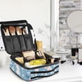 thumbnail image 5 of FORMRS Travel Makeup Bag Large Capacity Train Case Cosmetic Organizer with Adjustable Dividers, Cartoon Easter Bunnies, 5 of 8
