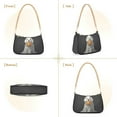 thumbnail image 7 of FORMRS Womens Shoulder Bag with Chain Strap Clutch Purse Cute Tote Handbag, White Halloween Dog, 7 of 7