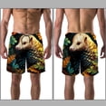 thumbnail image 3 of luoweisi Men's Beach Shorts Quick Dry Swim Trunks with Mesh Lining Unique Pangolin L, 3 of 5