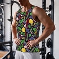 thumbnail image 5 of KLL Herbs And Spices Print Men's Muscle Gym Workout Stringer Tank Tops Bodybuilding Fitness T-Shirts Tank Tops Men-Medium, 5 of 7