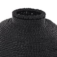 thumbnail image 4 of DecMode 13" Handmade Wrapped Pot Black Metal Vase, 4 of 9