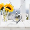 thumbnail image 2 of SDJMa Necklaces for Women, S925 Sterling Silver Heart Flower Bee Necklace Jewelry, Infinite Love Necklaces for Women,Two-tone Animal Pendant NecklaceNecklace Pendant Gifts for Mom Wife Girlfriend, 2 of 8