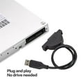 thumbnail image 2 of USB 2.0 SATA Optical Drive Cable 7+6 Pin Adapter for Laptop CD-ROM CD DVD, 2 of 7