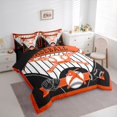 thumbnail image 3 of Castle Fairy Boys Girls Baseball Print Bedding Comforter Set 7-Piece,Ball Game King Bedding Sets,Sport Theme Ultra Soft Bed Sheets,Microfiber Bedroom Decor,Reversible, 3 of 8