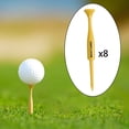 thumbnail image 1 of 8x Tees de Golf, camiseta de práctica de Golf, baja resistencia, en forma de béisbol, larga distancia, irrompible, profesional, soporte para pelota de, 1 of 8