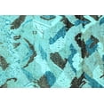 thumbnail image 1 of Ahgly Company Indoor Rectangle Abstract Light Blue Modern Area Rugs, 5' x 7', 1 of 4