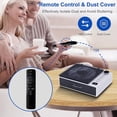 thumbnail image 4 of Reproductor de CD Portátil con Bluetooth, Radio FM, USB, Modo Óptico, Batería Recargable, Control Remoto y Altavoces HiFi, 4 of 5