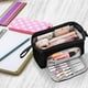 thumbnail image 5 of escolares Estuche para lápices de gran capacidad con asa Estuche para lápices para niñas Útiles escolares Papelería Bolsa de maquillaje Organizador de escritorio para niños Niños Estudiantes Negro, 5 of 5