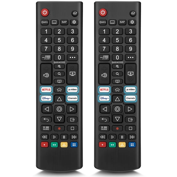 (Pack of 2) Universal for LG Smart TV Remote Control Replacement, Compatible with All LG LED/LCD/OLED//QNED/UHD Smart TVs (AKB76040302)