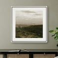 thumbnail image 4 of PixonSign Framed Canvas Wall Art Cloudy Stormy Brown Countryside Landscape Print Nature Wilderness Fine Art Farmhouse/Country Minimal Artwork for Living Room, Bedroom, Office - 24"x24" White, 4 of 5