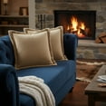 thumbnail image 3 of Michael Amini Explorer Palmer 25" Square Throw Pillow - Topaz in Set of 2, 3 of 8