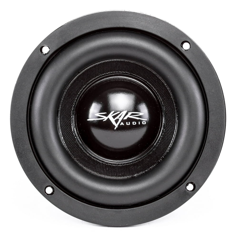Skar Audio EVL65 D4 6.5" Dual 4 Ohm 400W Max Power Subwoofer Walmart