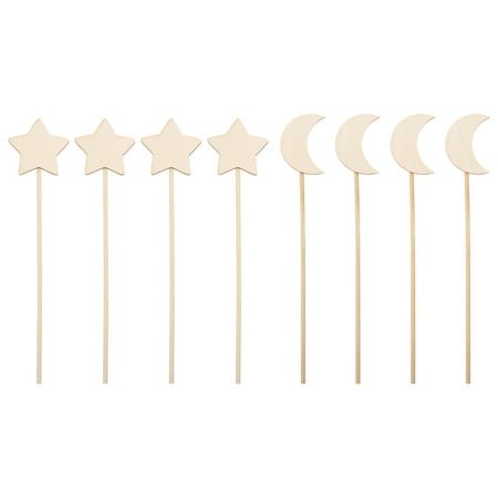 

NUOLUX 8pcs Magical Wands for Kids Fairy Wands for Girls Kids Wooden Wand Toys