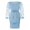 Bleu Clair, variante sur ZAXARRA Robe de Maternité pour Femmes, Robe Midi à Manches Longues à Col Rond avec Fleurs et Ceinture à la Taille, Robe de Grossesse