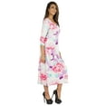 thumbnail image 2 of Phagun Women Summer Midi Dress Casual Loose Pockets Dress Scoop Neck Dresses, 2 of 7