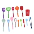 thumbnail image 1 of 15PCS Silicone avec Poignée en Acier Inoxydable - Chaleur, Structure Robuste - Gratter - Facile à Nettoyer et Stocker, Ensemble d'Outils de Cuisine, 1 of 8