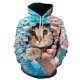 thumbnail image 3 of Sudadera con capucha con estampado 3D de gato lindo para hombres y mujeres, sudadera informal de manga larga de gran tamaño, sudaderas para hombres, 3 of 5