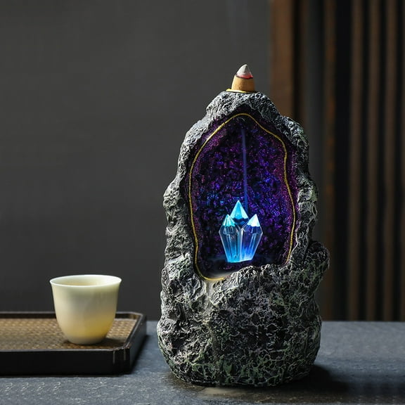 Luxshiny 1Pc Incense Burner for Home and Bedroom Decor with LED Technology