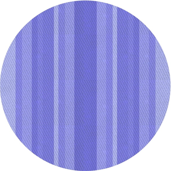 Ahgly Company Machine Washable Indoor Round Transitional Purple Mimosa Purple Area Rugs, 6' Round
