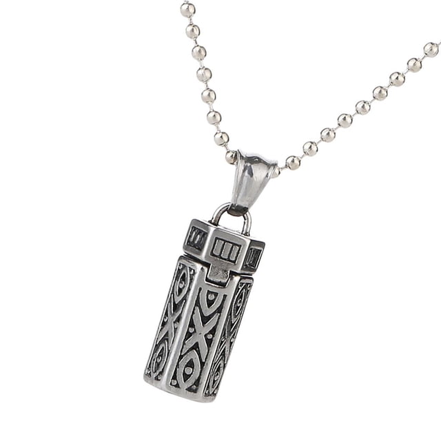 de cremación retro Colgante Mini Cadena de colr Hugo Joyas de cremación para las cenizas