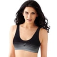 thumbnail image 2 of Bali Comfort Revolution Microfiber Crop Top, 2-Pack Pink Blushing/Excalibur w/Black Stripe S Women's, 2 of 3