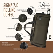 Skyway Luggage Sigma 7.0 Lightweight Rolling Duffel Bag, Adult
