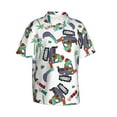 thumbnail image 2 of Fotbe Dinosaur On Excavator2 Hawaiian Shirt For Men Unisex Summer Beach Casual Short Sleeve Cotton Linen Button Down Shirts-Medium, 2 of 9