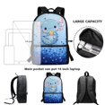 thumbnail image 6 of HUIACONG Blue Dino Star Kids Backpack for Middle School Students Large Capacity Ergonomic Padded Straps for Boys Girls Ages 6‑18 Back to School Daily Use, 6 of 6