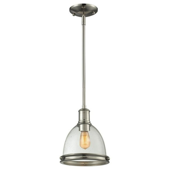 1 Light Mini Pendant in Utilitarian Style 8 inches Wide By 9.7 inches High Bailey Street Home 372-Bel-1676262