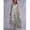 Grey, variant on Womens Grey Floral Print V-Neck Dress With Sheer Three-Quarter Sleeve