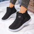 thumbnail image 2 of Womens Mens Snow Boots Winter Warm Lined Anti- Ankle Booties Cozy Feet Wide Toe Shoes Indoor and Outdoor Fuzzy House Slippers, 2 of 7