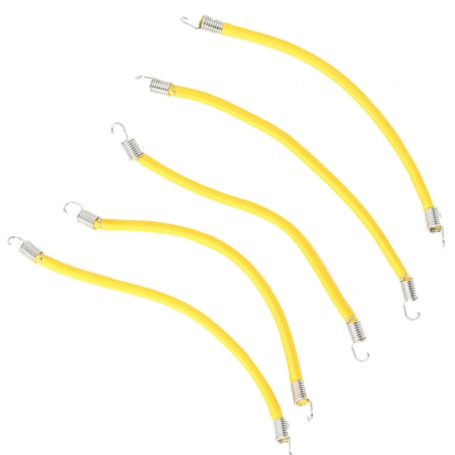 Alupre 5pcs elástico Equipaje Barras de Techo Cuerda el Accesorio cabido for SCX10 1/10 RC Car Modelo Amarillo (15 cm)