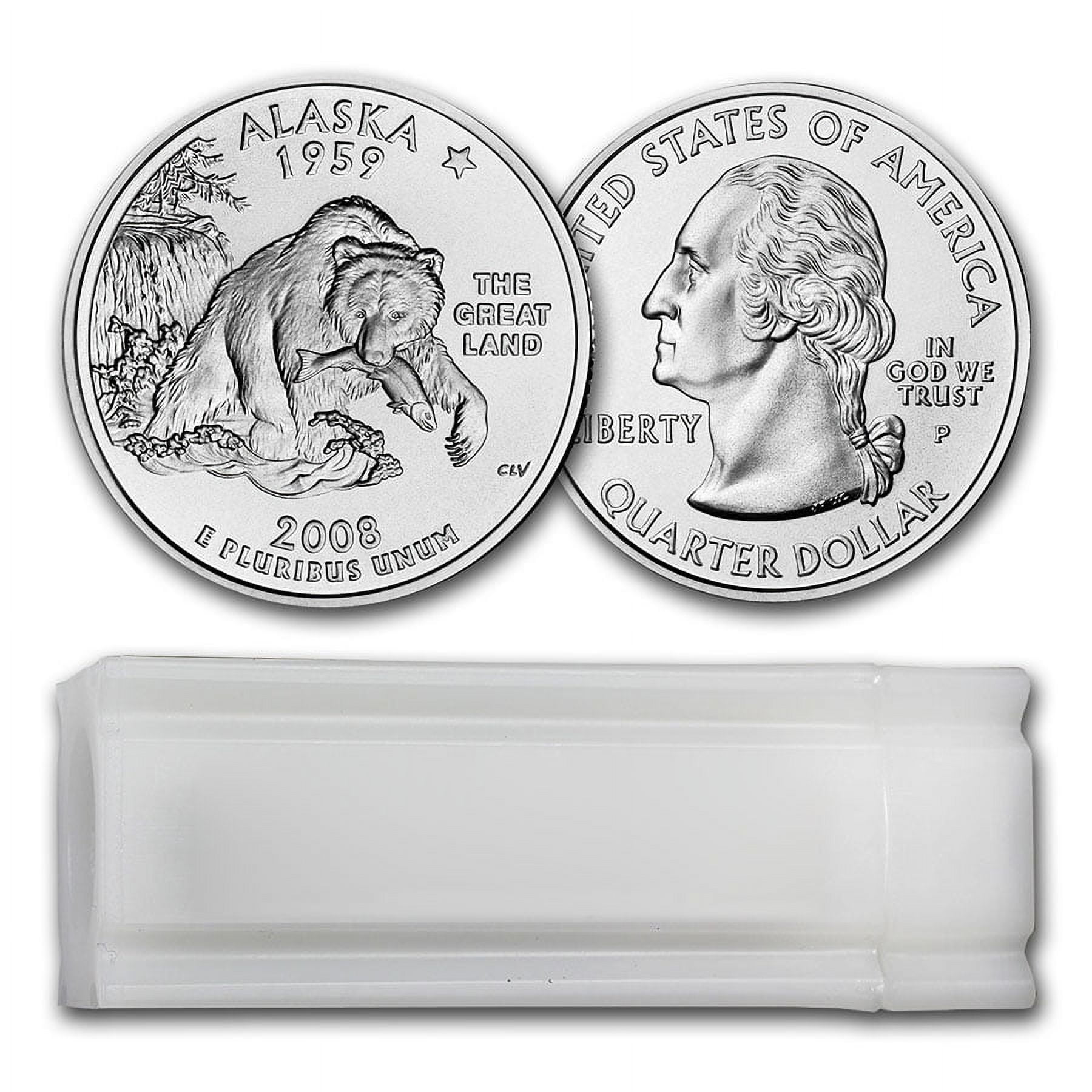 【新品未使用】2008年発行 ニューメキシコ州Quarter 1 バンク•ロール 2008-D New Mexico Statehood Quarter 40-Coin Roll (Mint