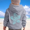 thumbnail image 4 of AJIWYH Chandails à Capuche pour Enfants Mode Décontractée pour Filles Imprimé à Manches Longues Haut Veste pour Filles Gris Clair, 5-6 Ans, 4 of 4