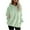 Green, variant on JSheng Women's Fleece Sweatshirts Tops Fall Winter Fashion Solid Color Long Sleeve Pocket Warm Pullover Hooded Top Green L