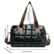 thumbnail image 3 of Bolso de mano de lona para mujer, bolsos de viaje portátiles simples e informales, color verde, 3 of 8