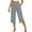 Grey, variant on Gunia Women'S Capri Pants High Waisted Capris For Casual Wide Leg Yoga Pants Loose Stretch Workout Pants With Pockets Summer Pants