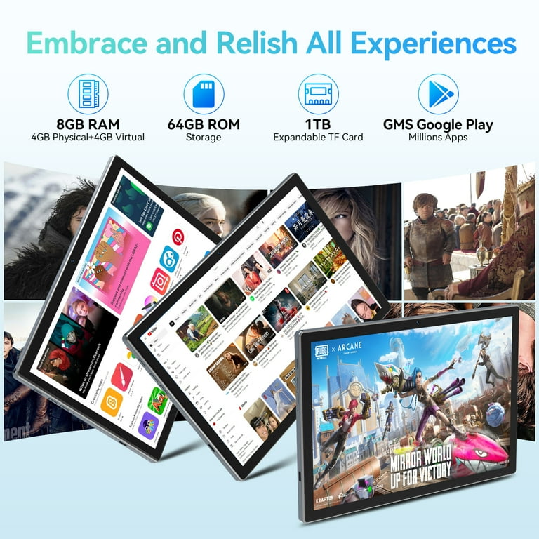 DOMATON 10.1 inch Android 14 Tablet, 8GB RAM, 64GB ROM, Wifi DOMATON 10.1 inch Android 14 Tablet, 8GB RAM, 64GB ROM, Wifi