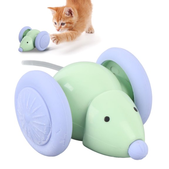 Juguete De Gato De Rata En Movimiento Automático, Juguete De Rata De Movimiento Automático Seguro Con Batería Interactiva Compacta Para El Hogar