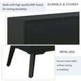 thumbnail image 5 of Minimalist TV Stand for TVs up to 70", Media Entertainment Center with Adjustable Shelves, 1 Drawer & Open Shelf, Modern TV Console Table with Metal Feet for Living Room, Black, 5 of 9
