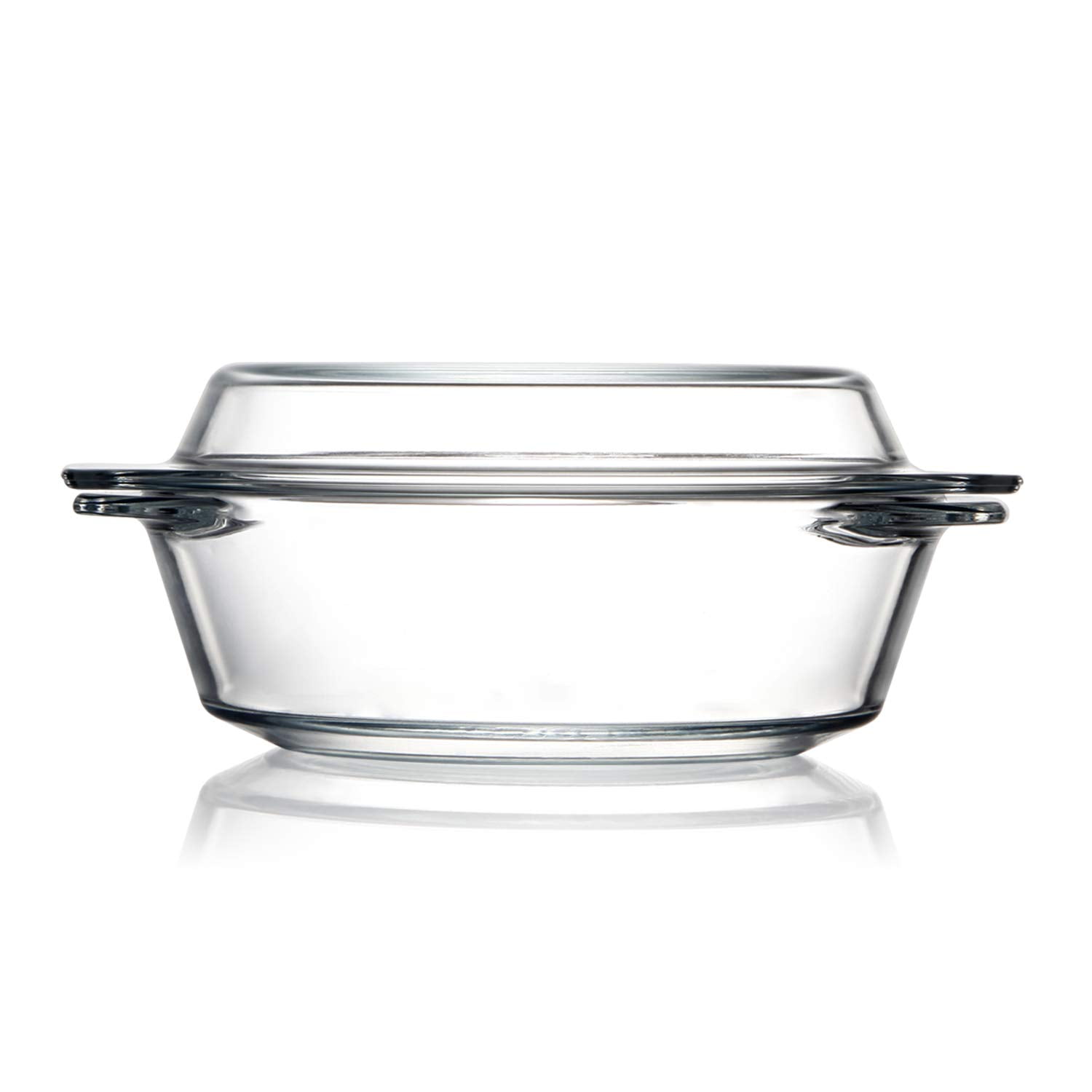 Glass serving dishes with lids hot sale