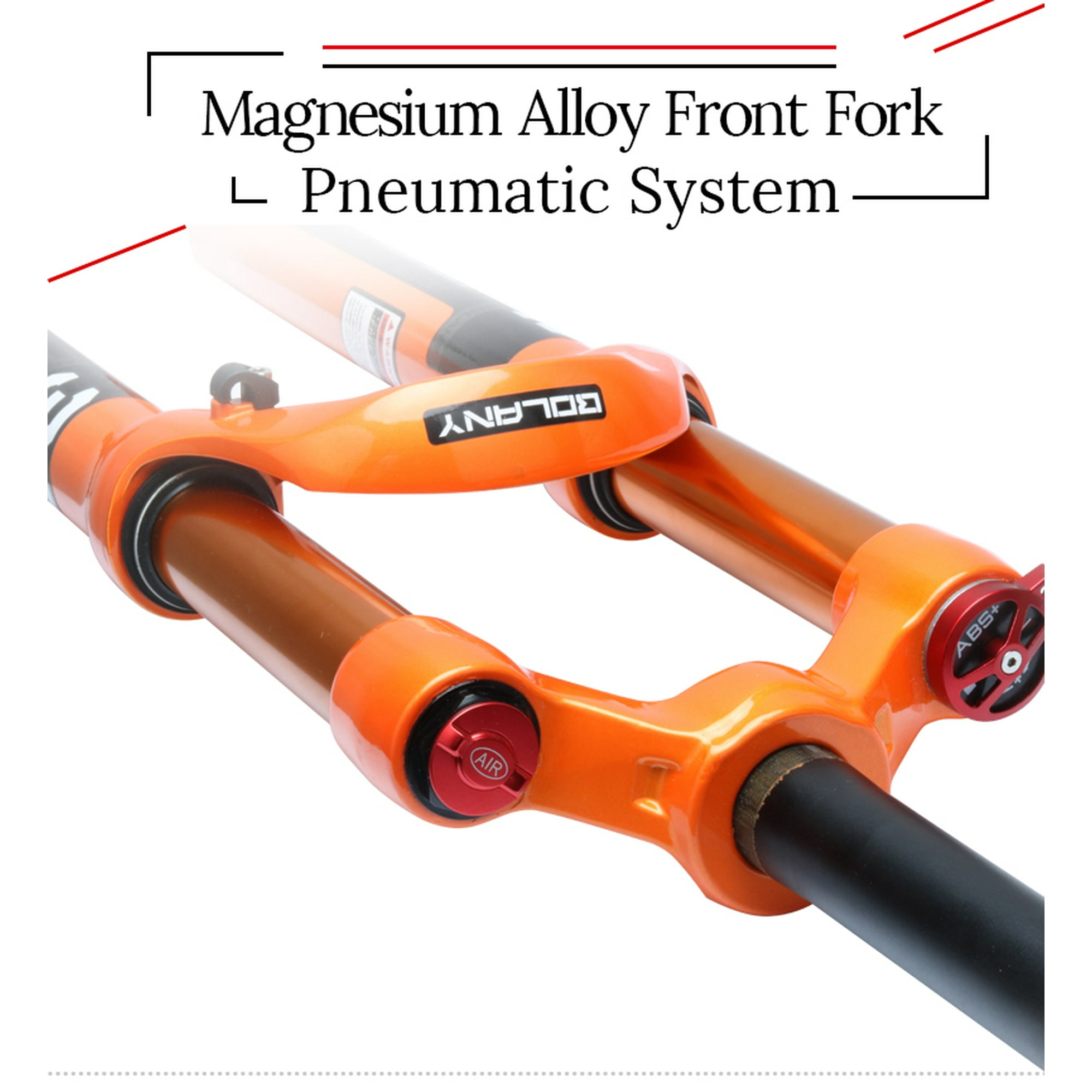 Bolany MTB Bicycle Fork Magnesium Alloy Air Suspension 26 27.5 29 Inch 32 HL RL100mm Bike Fork Lockout For Bicycle Accessories Specification Cone pipeline control Size 27.5 inch Walmart